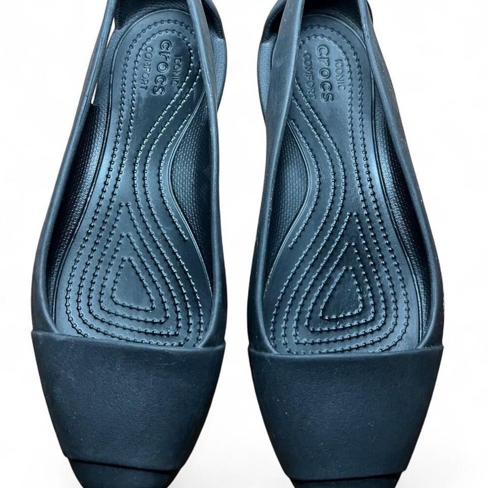 Crocs Black Sienna Flats Women's US8